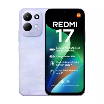 Xiaomi Redmi 17 4GB/128GB Dual SIM 4G NFC Smartphone, Lotus Purple MZB0PJOEU