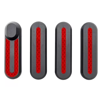 Xiaomi tampas laterais com autocolantes refletores – preto/vermelho