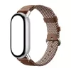Pulseira de Seda Tricotada para Xiaomi Smart Band 10 - Castanho Pena