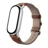 Pulseira de Seda Tricotada para Xiaomi Smart Band 10 - Castanho Pena
