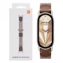 Pulseira de Seda Tricotada para Xiaomi Smart Band 10 - Castanho Pena