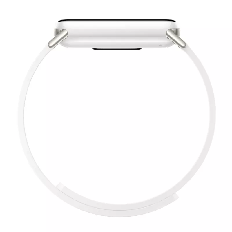 Pulseira de Pele Kona Magnética para Xiaomi Smart Band 10 - Branco Glaciar