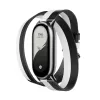 Pulseira de enrolar dupla Xiaomi Smart Band 8 - preta e branca