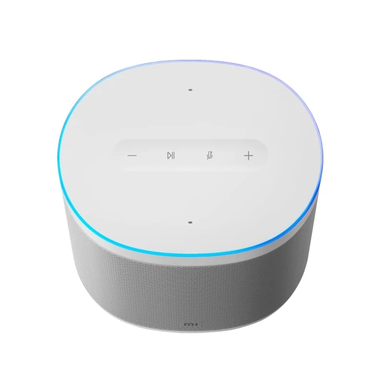 Coluna inteligente Xiaomi com Google Assistant, Chromecast, comando IR e relógio LED - preto