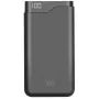 XQISIT powerbank 12.000 mAh carregamento rápido preto XQISIT 37828