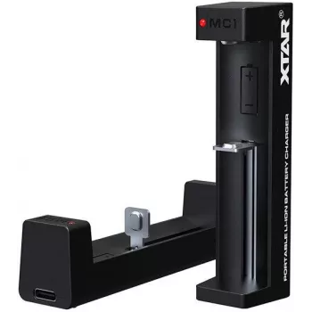 XTAR MC1 Carregador de baterias de iões de lítio USB-C de um só canal