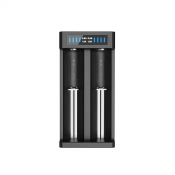 Carregador XTAR MC2+ para baterias cilíndricas Li-Ion 18650