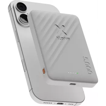 Powerbank sem fios magnética Xtorm Go2 5000mAh 15W Qi 18W USB-C Ice White XG2WPE057