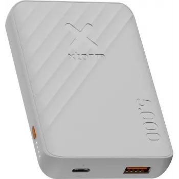 Xtorm Go2 Series powerbank 5000 mAh 12W USB-C e USB-A Ice White XG2E057