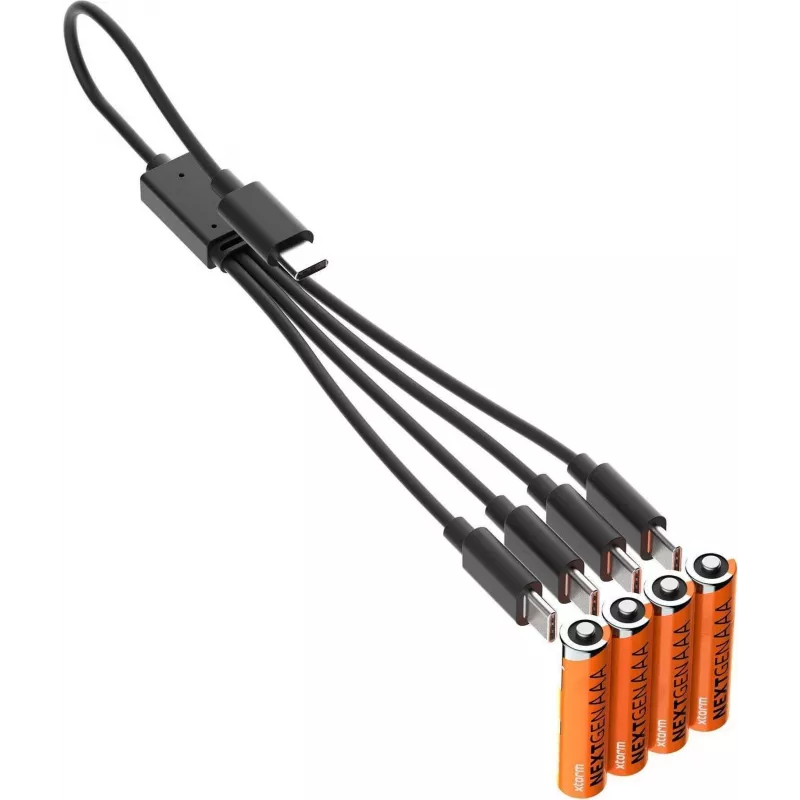 Xtorm NextGen Pilhas AAA recarregáveis USB-C (pack de 4)