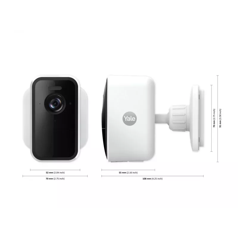 Yale SV-OC-1A-W Cube Câmara de segurança IP Interior e Exterior 1080p Branco