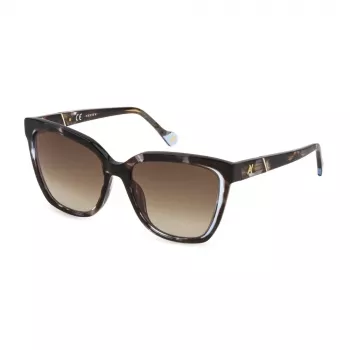 Yalea Óculos de sol de mulher SYA028N5503KA armação de acetato Havana lentes castanhas degradê 55/17/140 mm