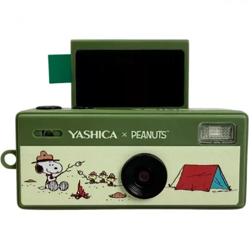 Yashica Funtastic YAS-FASMNC-P1 minicâmara porta-chaves, Peanuts Snoopy, verde