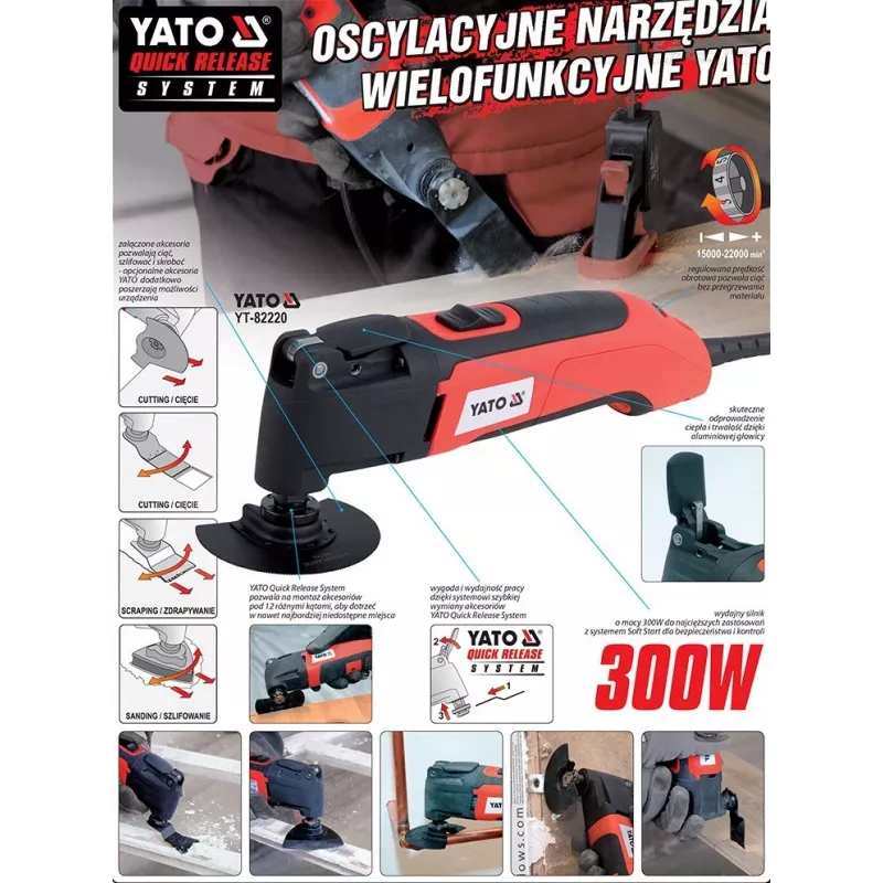 YATO Ferramenta multifunções 300W