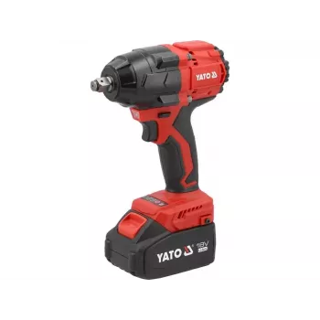 Chave de Impacto sem Escovas YATO 18V 800Nm 2x4.0Ah