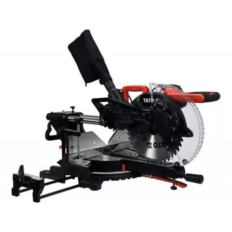 Serra de corte e esquadria YATO 1800W com função de tração e laser, 305mm