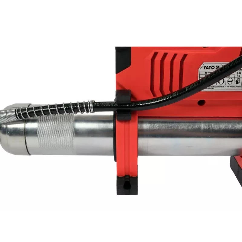 Máquina de lubrificação à pressão YATO YT-07020 18V, 620 bar, com bateria de 3,0 Ah e carregador