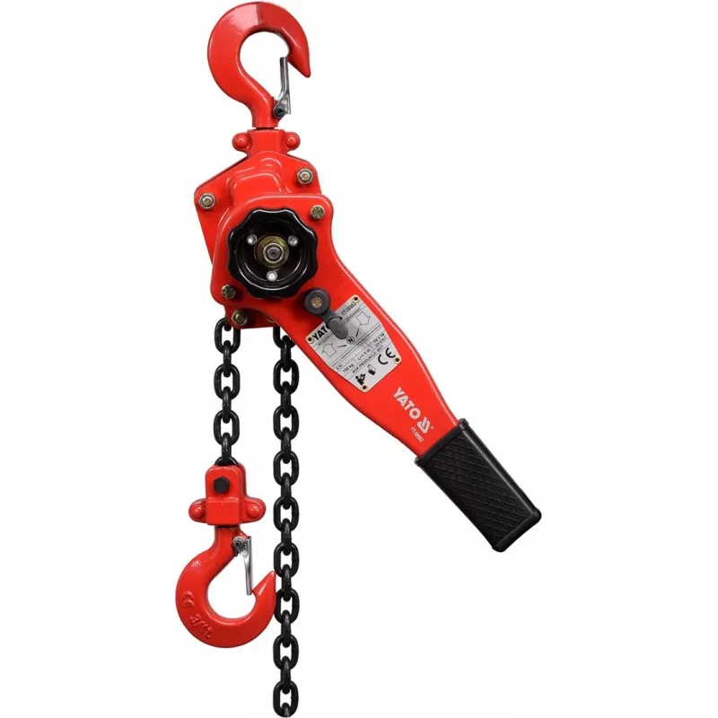 Talha manual Yato YT-58962 750 kg 1,5 m de altura de elevação vermelho