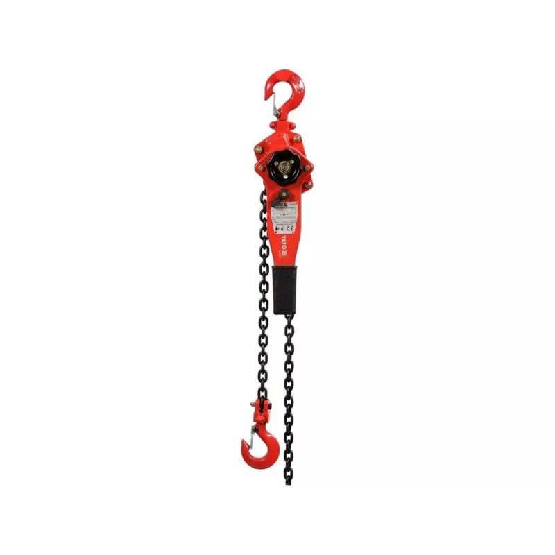 Talha manual Yato YT-58962 750 kg 1,5 m de altura de elevação vermelho