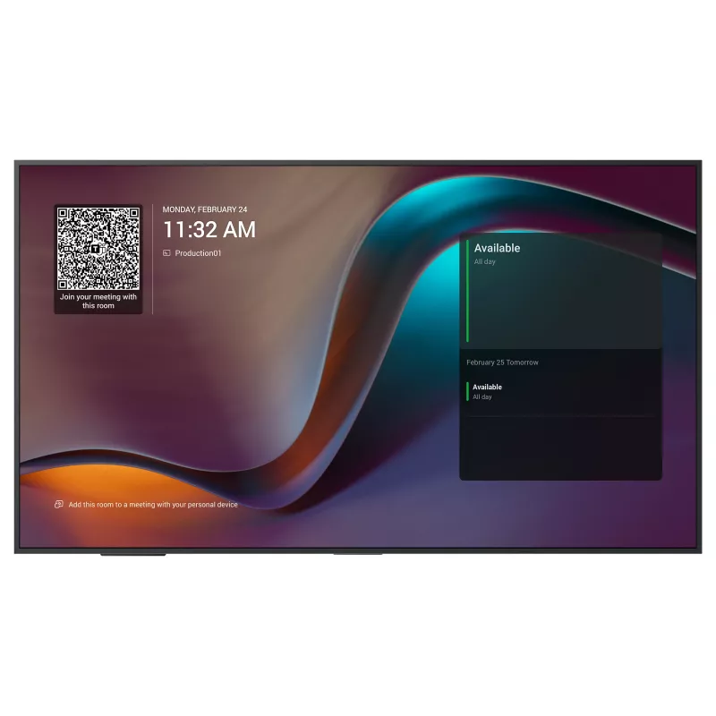 Yealink MSFT Meeting Display MD55 - Ecrã tátil interativo 4K de 55 polegadas para Microsoft Teams Rooms