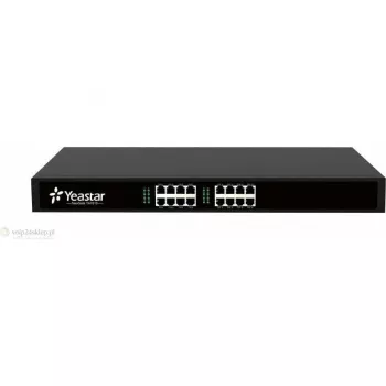 Gateway VoIP Yeastar TA1610 16 portas FXO - 2x RJ45, 16x RJ11, montagem em rack 1U