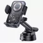 Suporte de carregamento sem fios para carro com ventosa YESIDO 15W preto