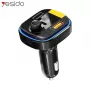Transmissor Bluetooth para FM YESIDO com carregador rápido para carro 43W Y45 preto