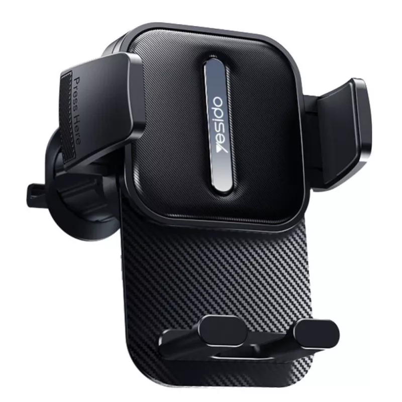 Suporte para carro com clipe de grelha YESIDO C167 preto