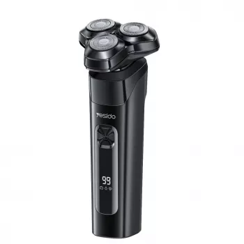 Máquina de barbear elétrica rotativa YESIDO MG05 Preta