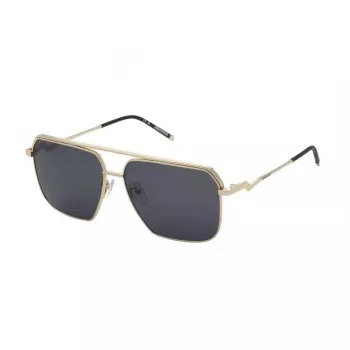 Óculos de sol ZADIG & VOLTAIRE homem SZV413-580300 preto em acetato com lentes cinzentas 58mm