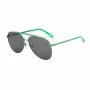 Óculos de sol retangulares de mulher ZADIG & VOLTAIRE SZV415-600G09 - armação de acetato preta, lentes de policarbonato cinzentas, proteção UV400