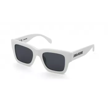 ZADIG & VOLTAIRE SZV421-500847 Óculos de sol de mulher, armação de acetato preta, lentes cinzentas degradê, 50/21/140 mm