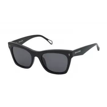 ZADIG & VOLTAIRE óculos de sol mulher retangulares SZV373-530700 preto/cinzento 53mm