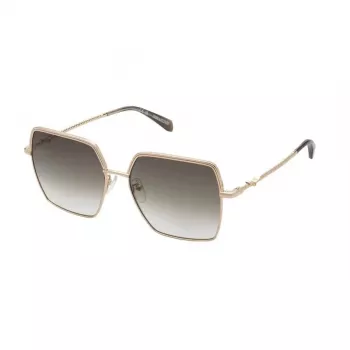 Óculos de sol ZADIG & VOLTAIRE para mulher SZV406-5608FC Havana castanho armação de acetato lentes castanhas degradê 56/17/140 mm