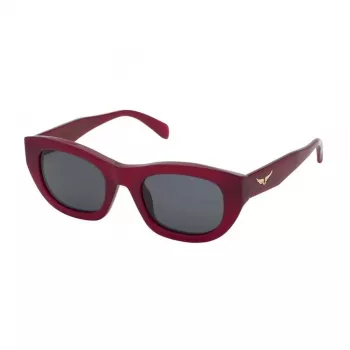 Óculos de sol de mulher ZADIG & VOLTAIRE SZV408-5109M5 - armação de acetato Havana, lentes castanhas degradê, proteção UV400