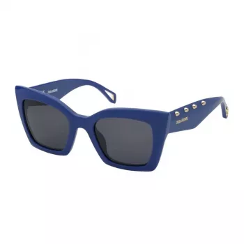 ZADIG & VOLTAIRE Óculos de sol de mulher SZV409-520D82 Havana acetato degradê cinzento