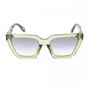 ZADIG & VOLTAIRE Óculos de Sol Mulher SZV418-53M40X Havana Acetato Armação Angular Lentes Castanhas 53/19/140 mm