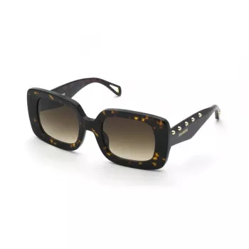 ZADIG & VOLTAIRE Óculos de sol para mulher SZV423-510743 - Armação de acetato preta, lentes cinzentas degradê