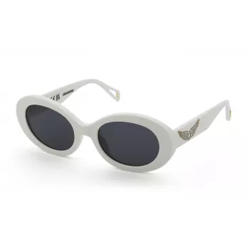 ZADIG & VOLTAIRE Óculos de Sol Mulher SZV460S5303GF - Armação de Acetato Preta, Lentes Degradê Cinzentas, 53 mm