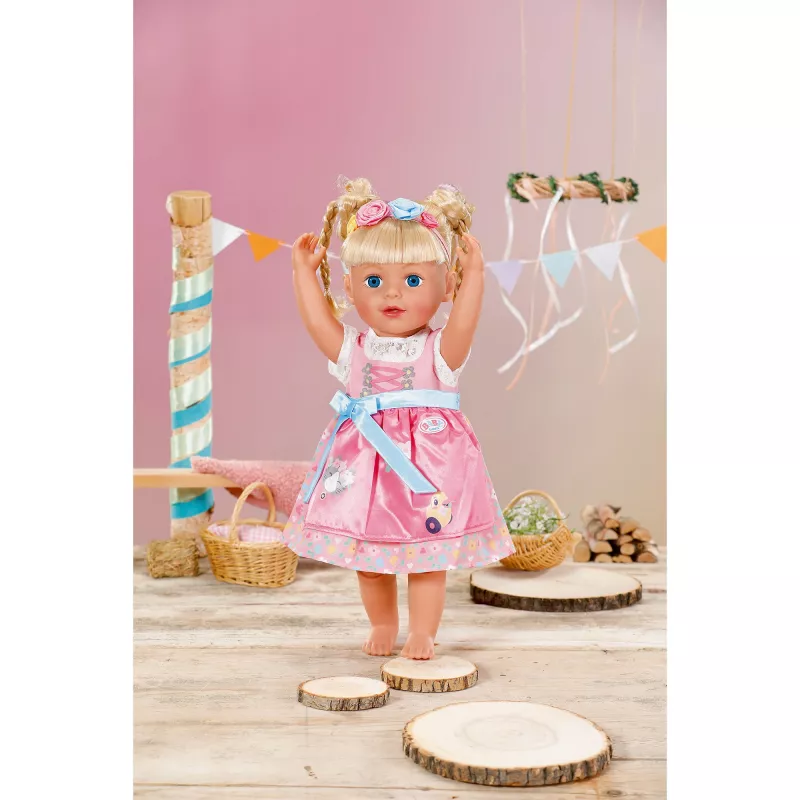 ZAPF CREATION BABY born Dirndl 43cm Fato de Boneca