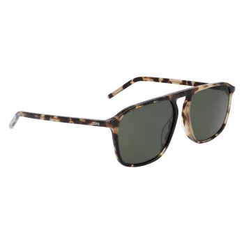 Óculos de sol ZEISS MAN ZS22507S57162 armação retangular em acetato preta lentes cinzentas 57/16/145 mm