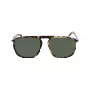 Óculos de sol ZEISS MAN ZS22507S57162 armação retangular em acetato preta lentes cinzentas 57/16/145 mm