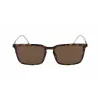 Óculos de sol ZEISS MAN ZS22512S56172 (56/17/145 mm) armação preta lentes cinzentas