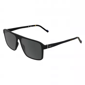 Óculos de sol ZEISS MAN ZS25564S-2 retangulares armação preta lentes cinzentas 57mm