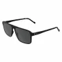 Óculos de sol ZEISS MAN ZS25564S-2 retangulares armação preta lentes cinzentas 57mm