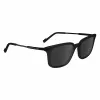 Óculos de sol ZEISS MAN ZS24719S-1 - armação preta de acetato, lentes cinzentas de policarbonato, 54/18/145 mm
