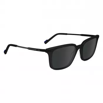Óculos de sol ZEISS MAN ZS24719S-1 - armação preta de acetato, lentes cinzentas de policarbonato, 54/18/145 mm