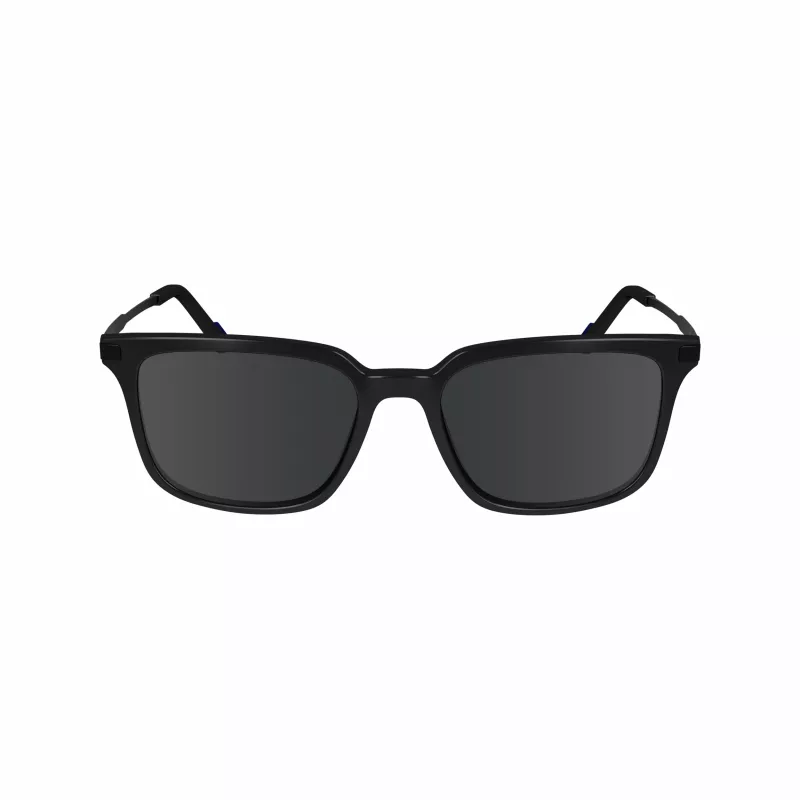 Óculos de sol ZEISS MAN ZS24719S-1 - armação preta de acetato, lentes cinzentas de policarbonato, 54/18/145 mm