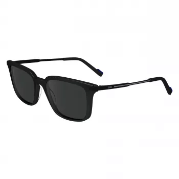 Óculos de sol ZEISS MAN ZS24719S-1 - armação preta de acetato, lentes cinzentas de policarbonato, 54/18/145 mm