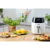 Zelmer ZAF5501W Fritadeira de ar quente sem óleo, 5L, 1500W, painel tátil digital, branco